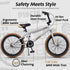 vollsch Freestyle BMX Bikes 18 20 Inch Kids Bicycle for 6-15 Years Old Teens, Boys, Girls, Beginner-Lever Riders,Multiple Colors