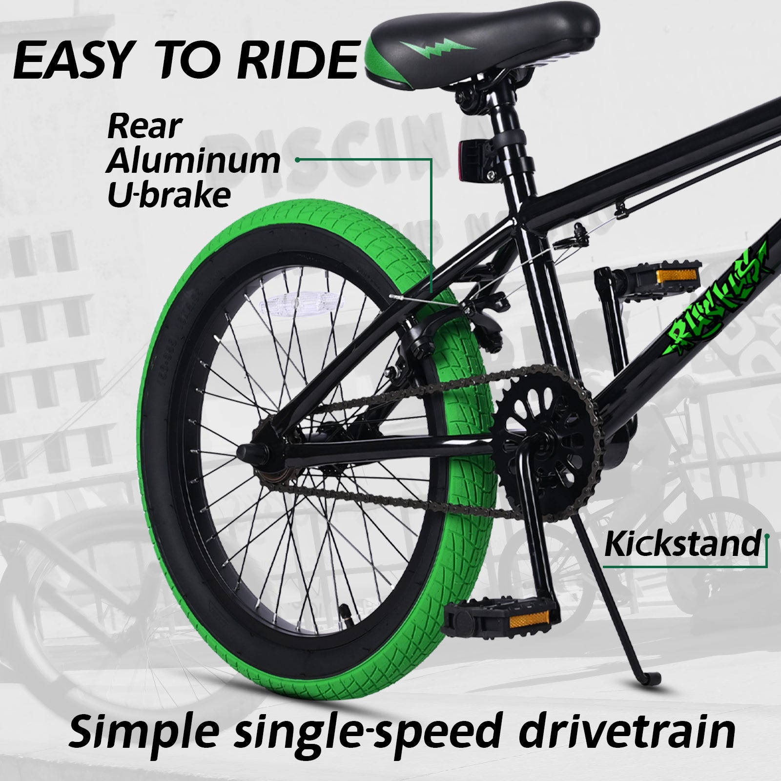 vollsch Freestyle BMX Bikes 18 20 Inch Kids Bicycle for 6-15 Years Old Teens, Boys, Girls, Beginner-Lever Riders,Multiple Colors