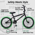 vollsch Freestyle BMX Bikes 18 20 Inch Kids Bicycle for 6-15 Years Old Teens, Boys, Girls, Beginner-Lever Riders,Multiple Colors