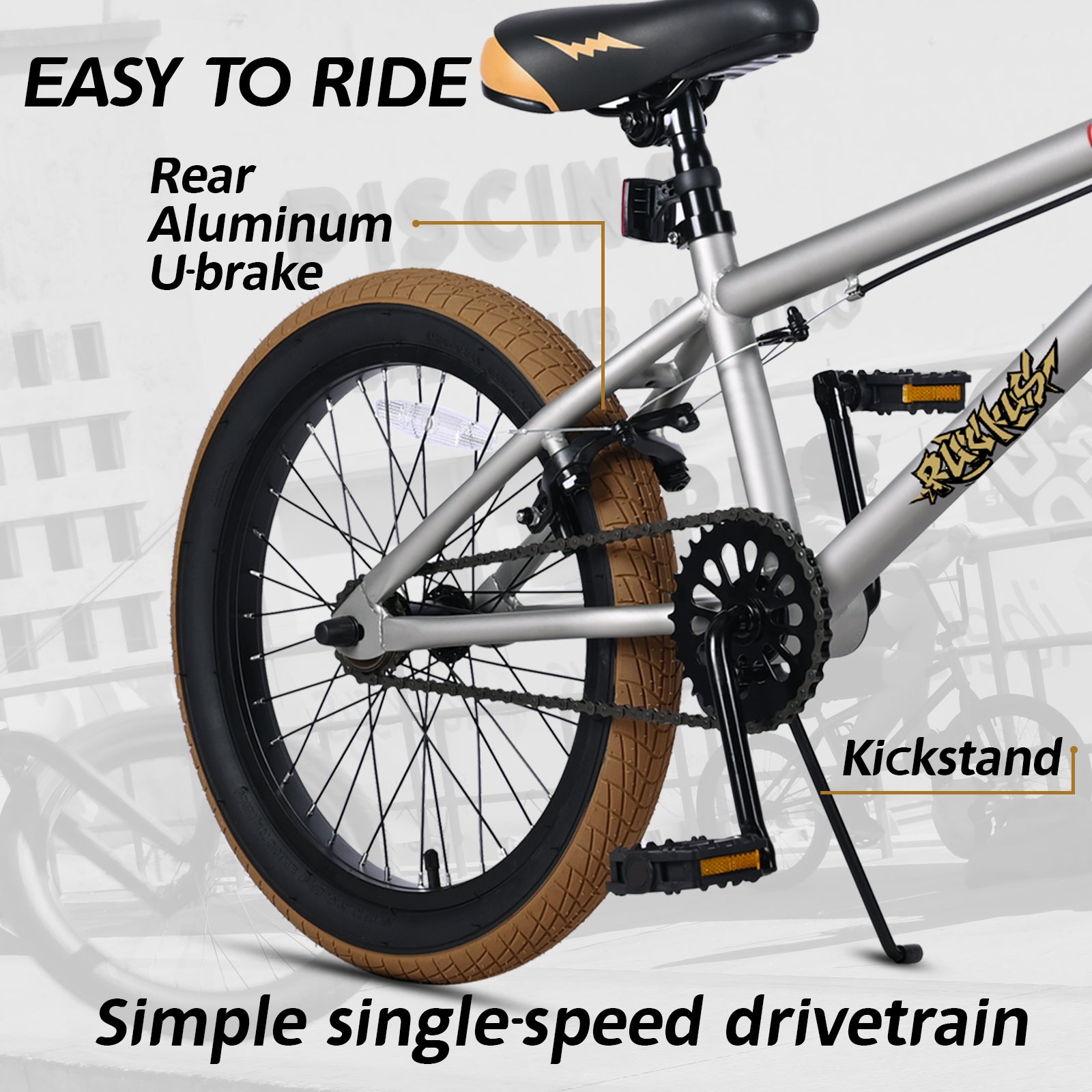 vollsch Freestyle BMX Bikes 18 20 Inch Kids Bicycle for 6-15 Years Old Teens, Boys, Girls, Beginner-Lever Riders,Multiple Colors