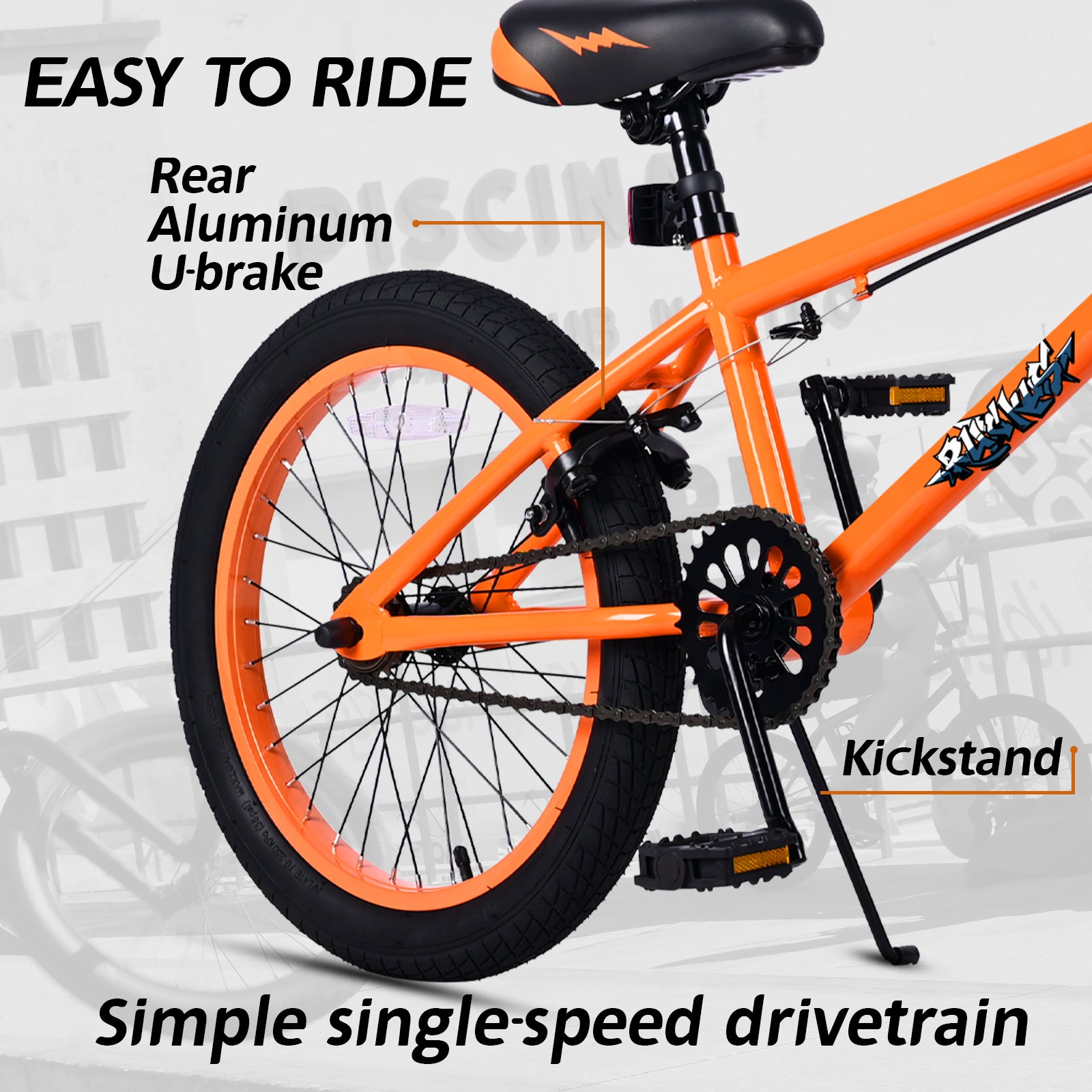 vollsch Freestyle BMX Bikes 18 20 Inch Kids Bicycle for 6-15 Years Old Teens, Boys, Girls, Beginner-Lever Riders,Multiple Colors