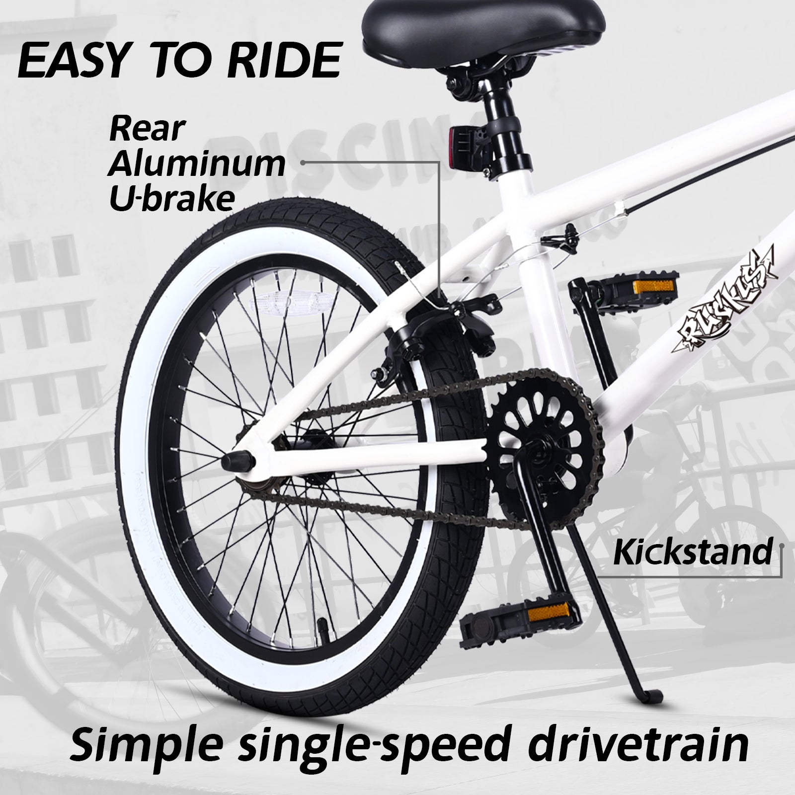 vollsch Freestyle BMX Bikes 18 20 Inch Kids Bicycle for 6-15 Years Old Teens, Boys, Girls, Beginner-Lever Riders,Multiple Colors