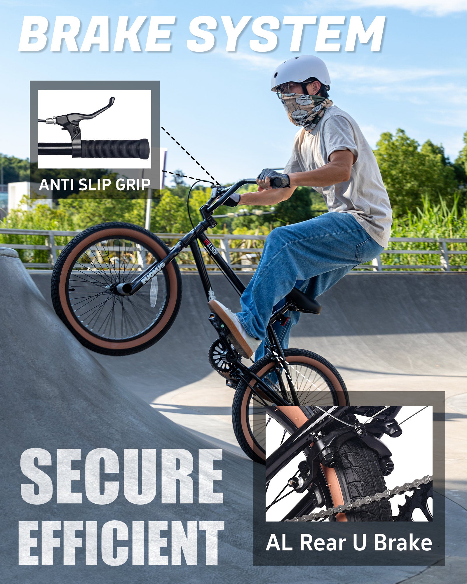 vollsch Freestyle BMX Bikes 18 20 Inch Kids Bicycle for 6-15 Years Old Teens, Boys, Girls, Beginner-Lever Riders,Multiple Colors