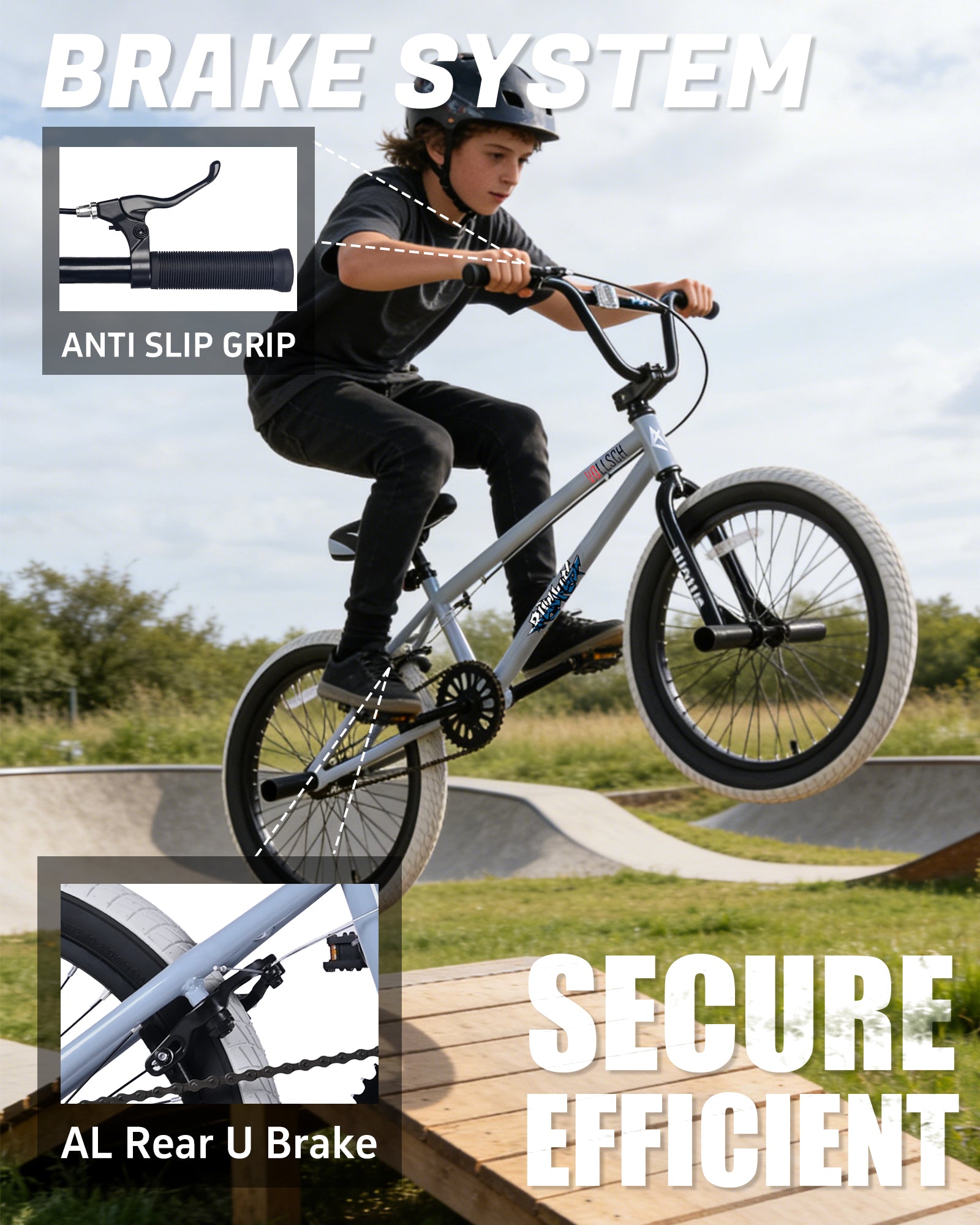 vollsch Freestyle BMX Bikes 18 20 Inch Kids Bicycle for 6-15 Years Old Teens, Boys, Girls, Beginner-Lever Riders,Multiple Colors